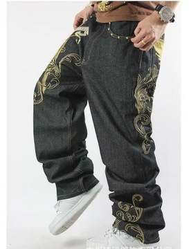 Hot Men's Skate Baggy Loose Embroidery Rap Hip Hop