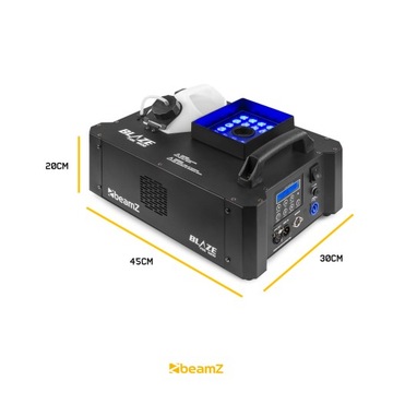 Вертикальная дымовая машина, дымовая машина мощностью 1800 Вт со светодиодной подсветкой и двумя пультами дистанционного управления DMX.