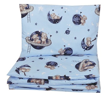 KOMPLET POŚCIEL DO ŁÓŻECZKA 120x60 DZIECIĘCA NIEMOWLĘCA 120x90 BAWEŁNA