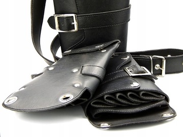 Кобура для инструментов парикмахера, черная с пряжкой