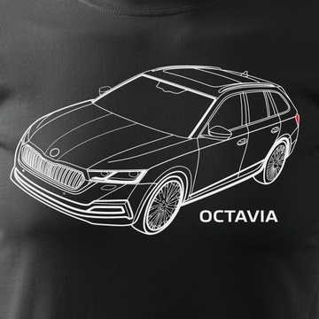 Koszulka z samochodem Skoda Octavia na prezent