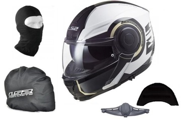 KASK LS2 FF902 SCOPE ARCH WHITE TITAN + PINLOCK XXL