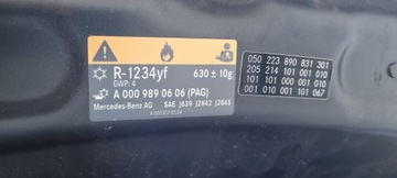 KAPOTA KRYT MOTORU MERCEDES C TŘÍDA W205