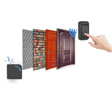 Беспроводной дверной звонок 1 кнопка 2 приемника 230В