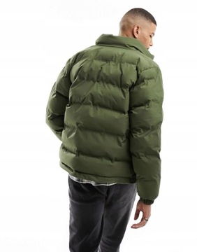 Pull&bear wle zielona khaki krótka pikowana kurtka L NG3