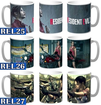 КРУЖКА RESIDENT EVIL BIOHAZARD + ИМЕННЫЕ КАРТОННЫЕ ОБРАЗЦЫ