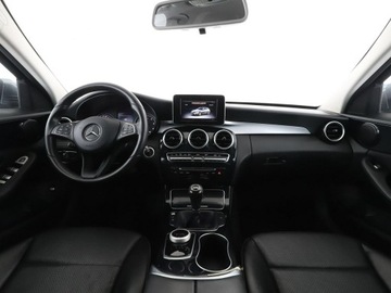 Mercedes Klasa C W205 2017 Mercedes C 180 Czujniki, Aut.klima, Navi, Skóra, zdjęcie 14