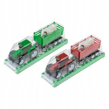 ТРАКТОР С ПРИЦЕПОМ И ЖИВОТНЫМ