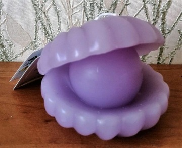 HOME świeca dekoracyjna PEARL 8x7x7cm perła muszla