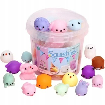 Moji Toys Squishy Mochi антистрессовые игрушки 24 штуки
