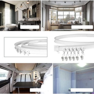 ГИБКАЯ ИЗОГНУТАЯ ПОТОЛОЧНАЯ рейка, 3М ДЛЯ КАМЕРЫ, эркер