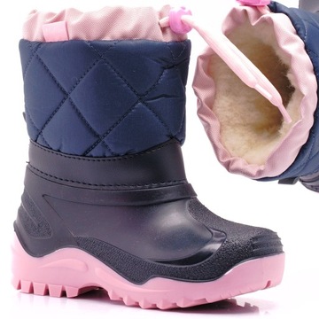 RENBUT MUFLON ŚNIEGOWCE BUTY ZIMOWE WEŁNA 23/24