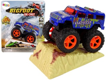 Auto Resorak Z Naciągiem Monster Truck Gumowe Opon