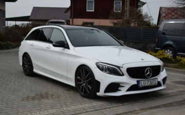 Mercedes Klasa C W205 2019 Mercedes-Benz Klasa C 2.0B AMG 265KM Navi Kamera Aktywne wydechy 123 TYS KM