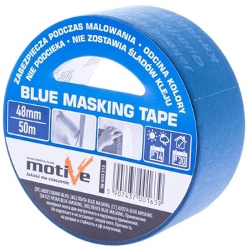 MOTIVE TAŚMA MALARSKA NIEBIESKA PAPIEROWA MASKUJĄCA 48 mm x 50 m