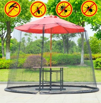 MOSKITIERA POKROWIEC PARASOLA OGRODOWEGO 2.5-3m