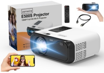 Мини-проектор Zenwire E500s WiFi Full HD 7500лм