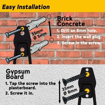 Двойные гаражные крючки для настенного монтажа