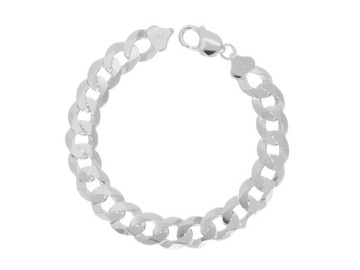 SREBRNA BRANSOLETKA PANCERKA 20CM 25GRAM 12MM IT