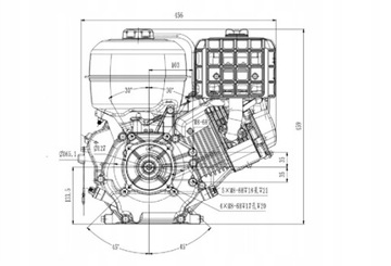 ДВИГАТЕЛЬ ДЛЯ КОМПАКТОРА ZONGSHEN GB420 13 л.с.