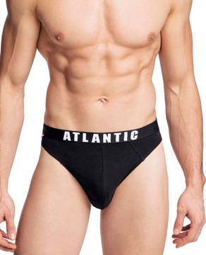 SLIPY ATLANTIC MĘSKIE MAJTKI MP094 SPORT CZARNE M