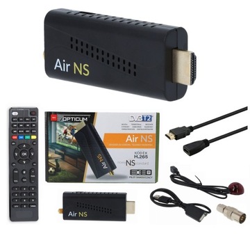 Mini Tuner Dekoder DVB-T2 H.265 HEVC Zasilany USB