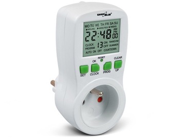 Włącznik czasowy - timer cyfrowy GreenBlue, 16 programów, max 240 programów