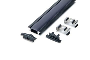 СВЕТОДИОДНЫЙ ПРОФИЛЬ ДЛЯ ЧЕРНОЙ ПОЛОСКИ + ЛАМПЫ 2М