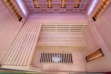 SAUNA NA PODCZERWIEŃ INFRARED Z KAMIENIAMI SOLI HIMALAJSKIEJ 180X160X200CM