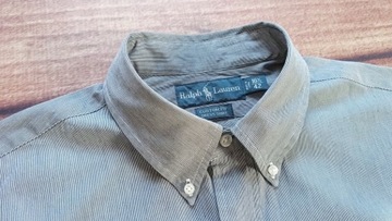 RALPH LAUREN Custom Fit Dress Shirt Koszula męska LOGO XXL