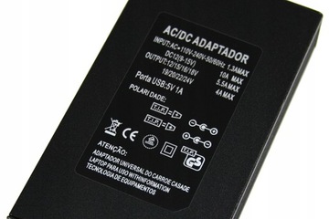 УНИВЕРСАЛЬНЫЙ БЛОК ПИТАНИЯ ДЛЯ НОУТБУКА 100Вт 12-24В 230В USB