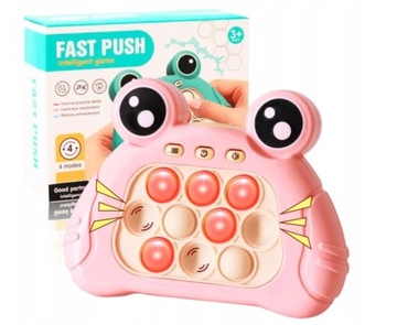 POP IT АНТИСТРЕССОВАЯ ИГРА-ЛЯГУШКА ИГРУШКА ДЛЯ ДЕТЕЙ РОЗОВАЯ