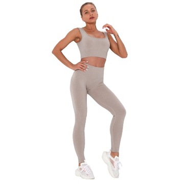 SPORTOWY KOMPLET TOP + LEGGINSY SIŁOWNIA FITNESS M