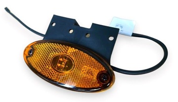 Lampa obrysowa boczna pomarańczowa Aspöck Flatpoint II LED z uchwytem