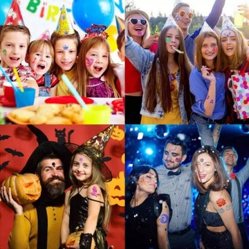 БЛЕСКОВЫЕ ТАТУ ДЛЯ ДЕТЕЙ, МОЮЩИЕСЯ 174 EL MEGA SET XXL АКСЕССУАРЫ