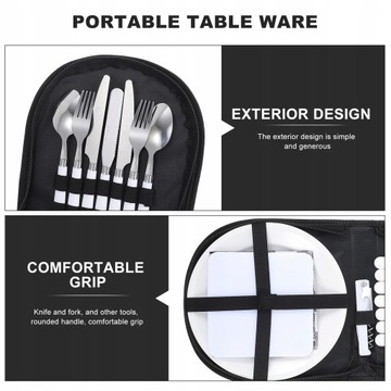 Набор столовых приборов для кемпинга, ложки, посуда, еда