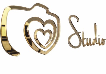 LOGO 3D litery przestrzenne z PLEXI srebrne lustro