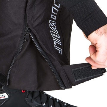 WOLF TEKSTYLNE SPODNIE MOTOCYKLOWE MĘSKIE EXPLORER CZARNE L GRATISY