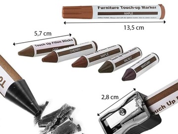 РЕМКОМПЛЕКТ ДЛЯ РЕМОНТА МЕБЕЛИ МАРКЕРЫ ВОСК