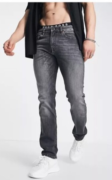 HUGO BOSS SPODNIE MĘSKIE JEANSOWE BASIC 34/32 1VAJ