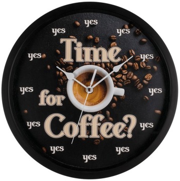 Zegar Ścienny KAWA Time for Coffee dla Kawosza