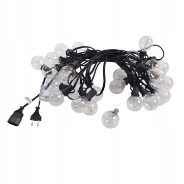 G40 25LEDs 8m lampa wisząca ciepłe białe światło