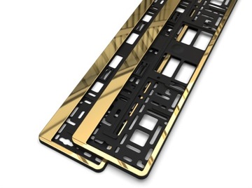 2 ЗОЛОТЫХ РАМКИ НОМЕРНОГО ЗНАКА + 2 комплекта. БЕСПЛАТНЫЕ винты!!!