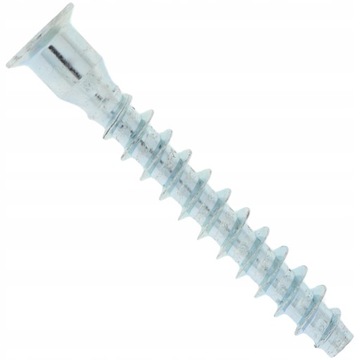 УПАКОВКА ИЗ 100 МЕБЕЛЬНЫХ ПОДТВЕРЖДЕНИЙ 7x50MM, ОЦИНКОВАННАЯ