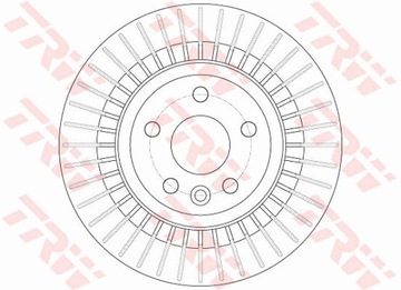 ЗАДНИЕ ТОРМОЗНЫЕ ДИСКИ TRW VOLVO XC60