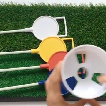 Портативный набор флажков для гольфа, чашка для тренировок в гольфе, желтый зеленый флаг