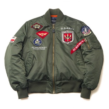 2023 winter top gun bomber flight jacket varsity