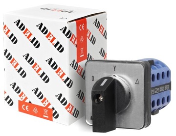 КУЛАЧКОВЫЙ ПЕРЕКЛЮЧАТЕЛЬ 20A 3F ПЛАТА ЗВЕЗДА ТРЕУГОЛЬНИК