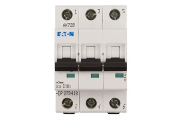 Wyłącznik nadprądowy Eaton 400V IP20 10 A CLS6 3P C10 270418