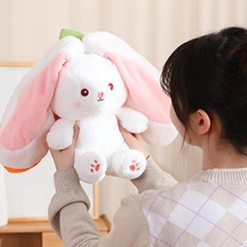 Плюшевая игрушка-кролик Очаровательная подушка Adorable 18 см Розовый